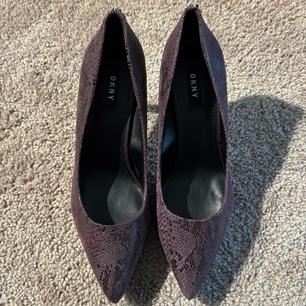 DKNY purple heels